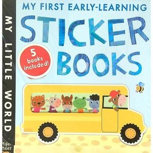 5 My First Early Learning Sticker Books NEW